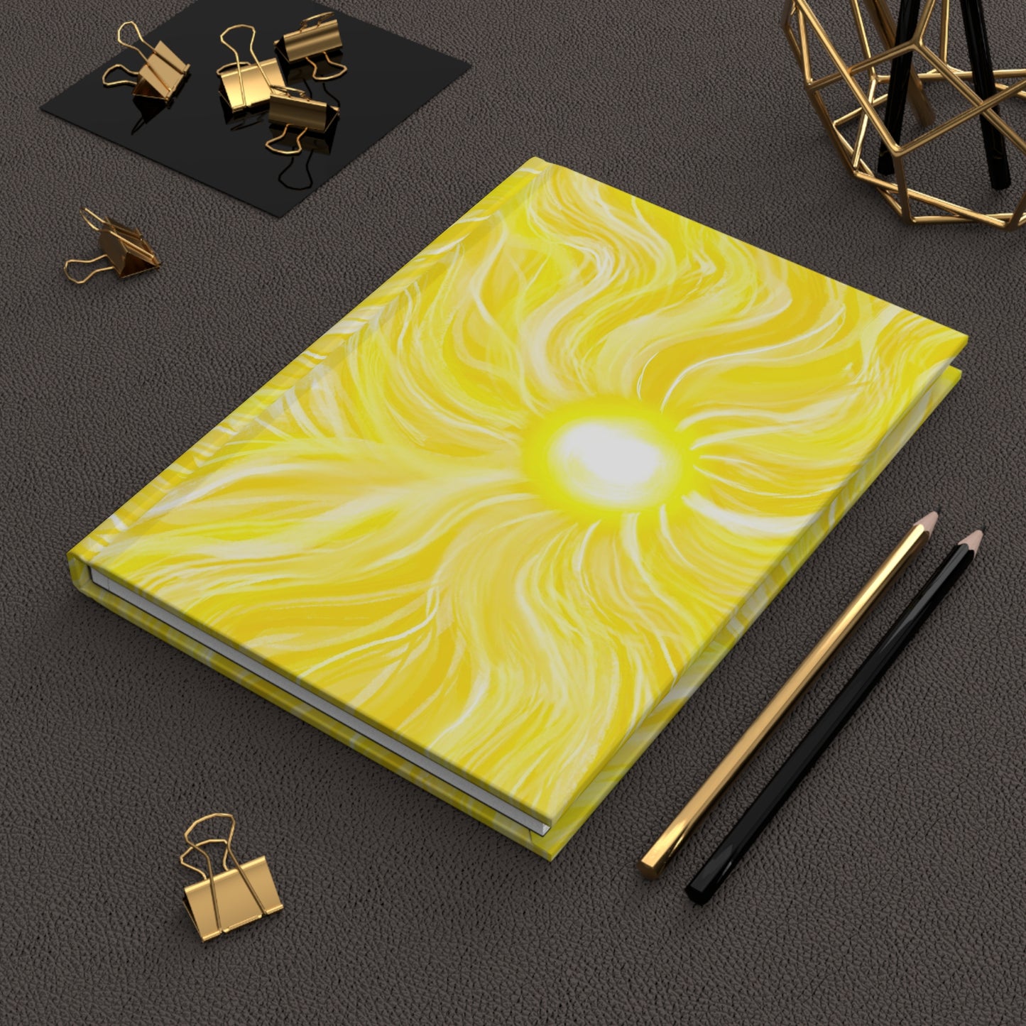 Hardcover Journal Matte - Yellow Sun