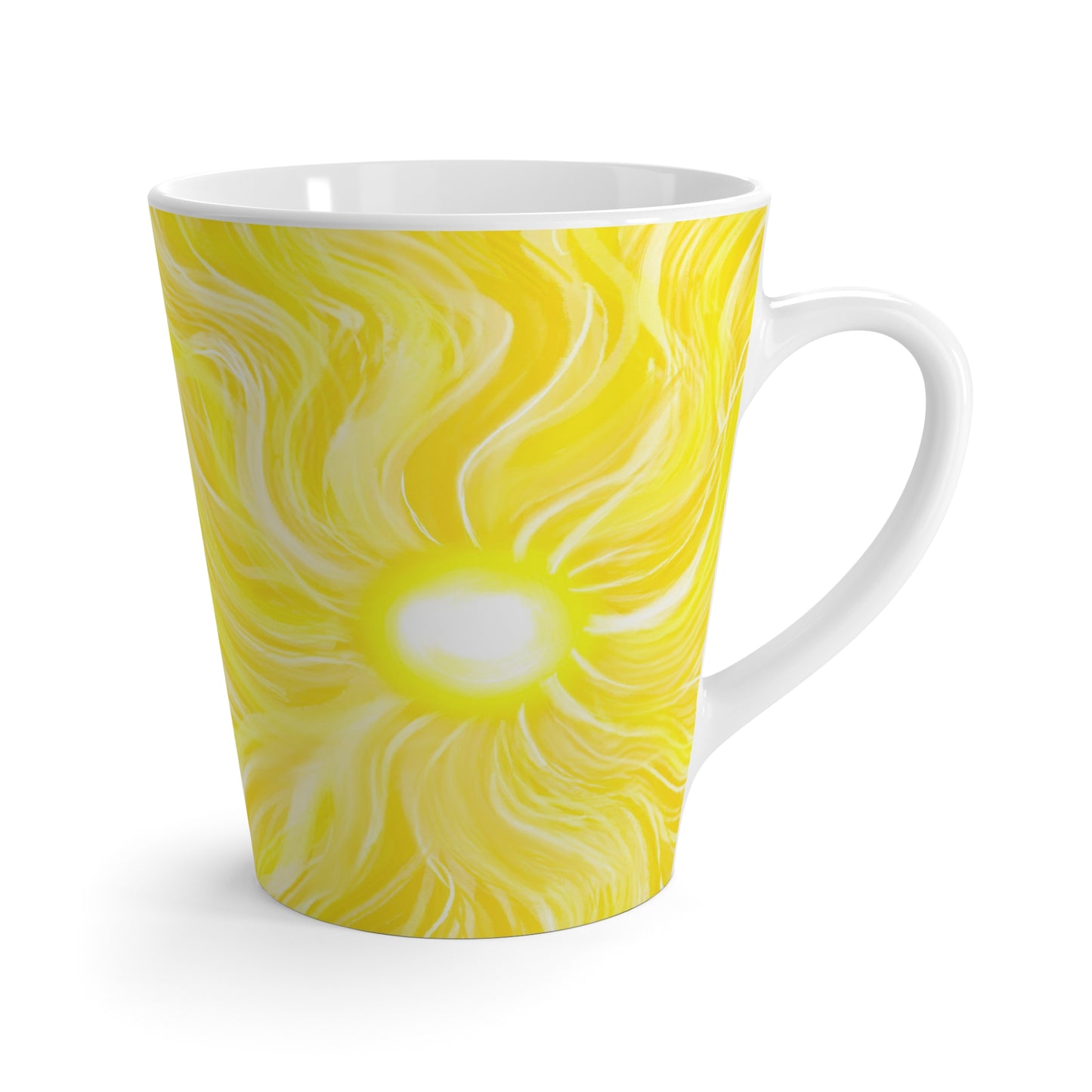 Latte Mug - Yellow Sun